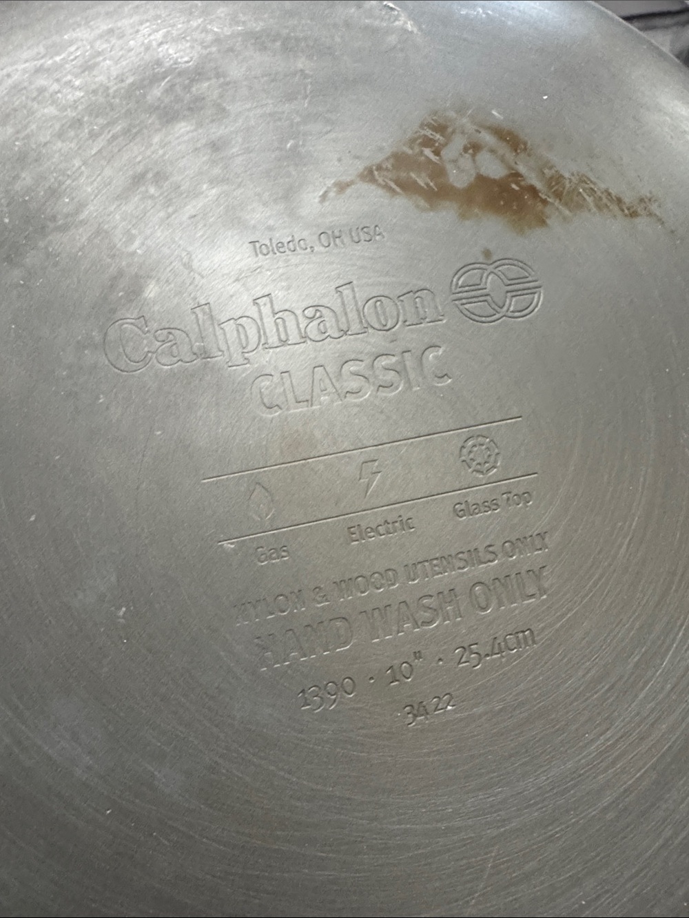 2 Calphalon Classic Stainless Steel Frying Pans - Silver